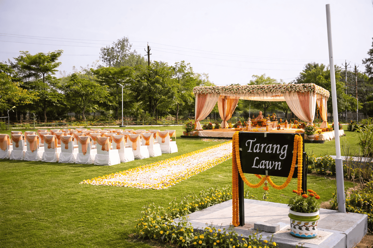 Best wedding lawn at Choice Resort Bhopal
