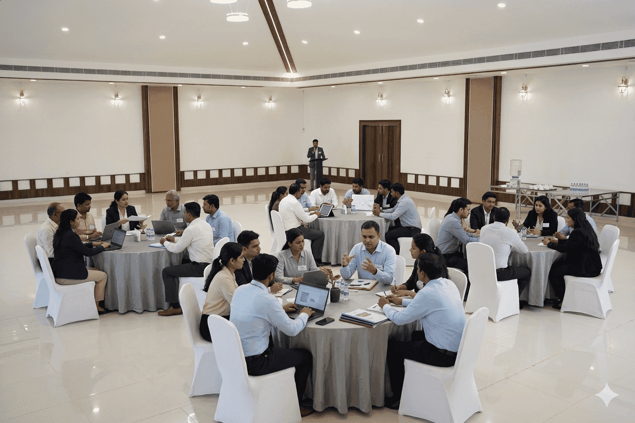 Multi-day celebration and group stay setup at Choice Resort Bhopal