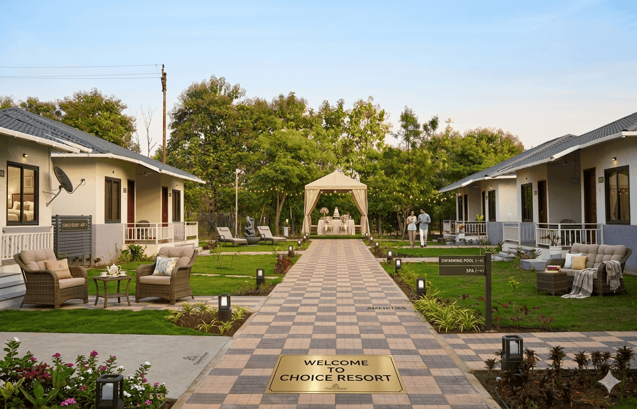 Choice Resort Bhopal Amenities Amenities overview at Choice Resort Bhopal — pool and leisure facilities