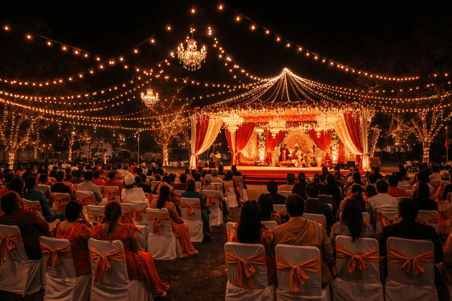 Wedding function setup and event decoration at Choice Resort Bhopal