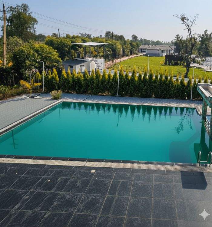 Luxury resort with swimming pool in Bhopal