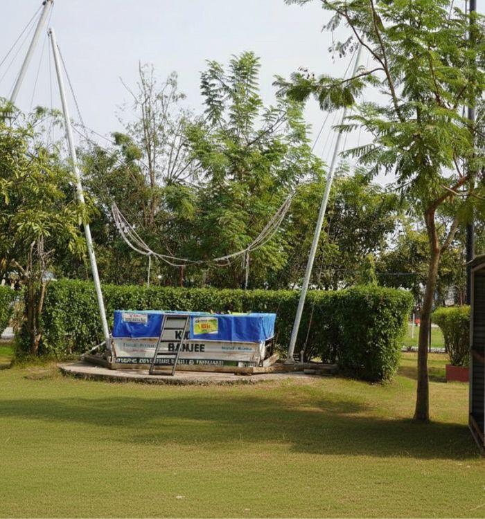 Bungee Slingshot activity at Choice Resort Bhopal