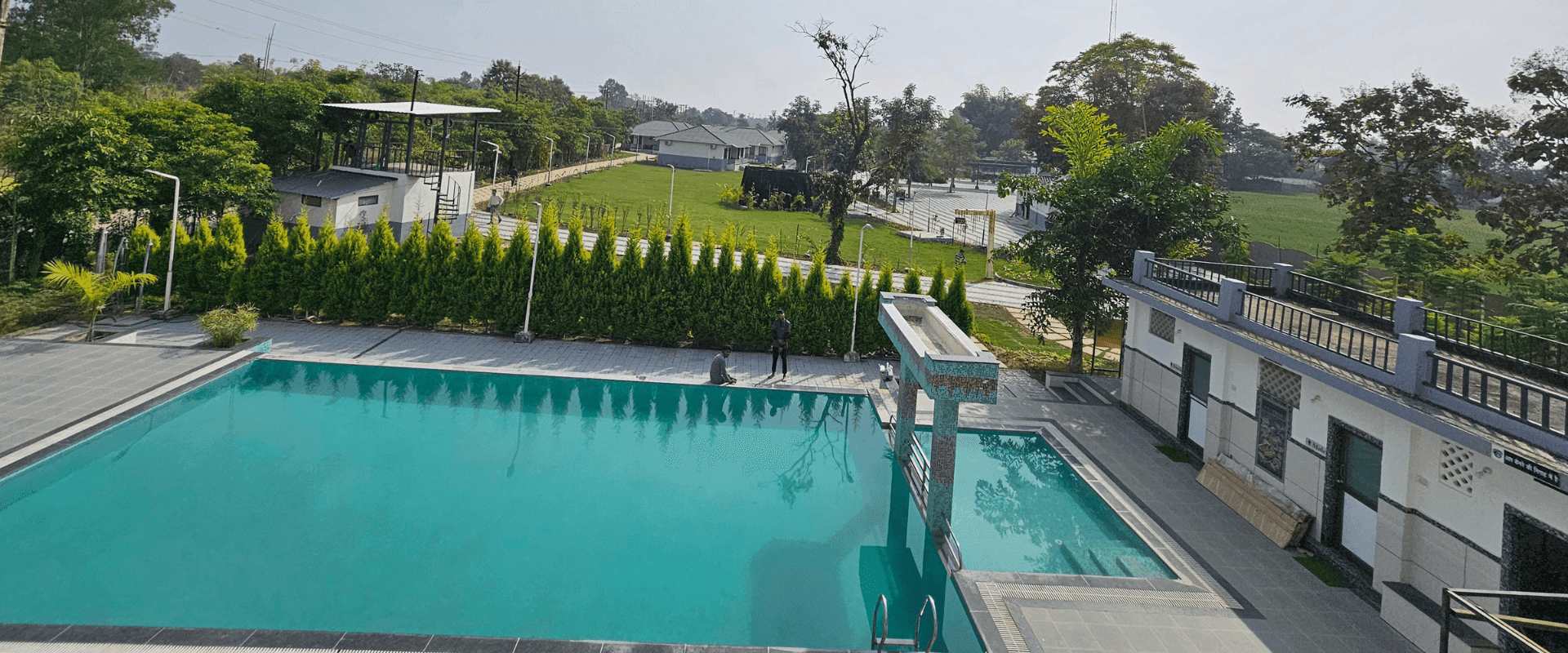 Swimming pool at Choice Resort Bhopal
